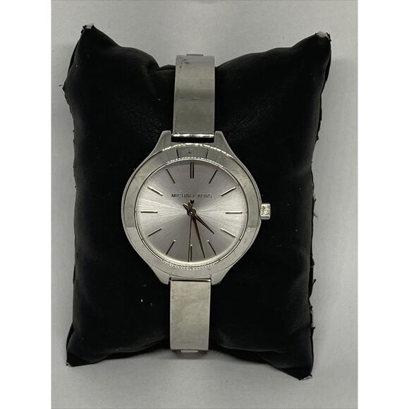 Michael Kors MK3454 Womens Silver Stainless Steel Analog Dial Quartz Watch VK475 - Picture 1 of 12